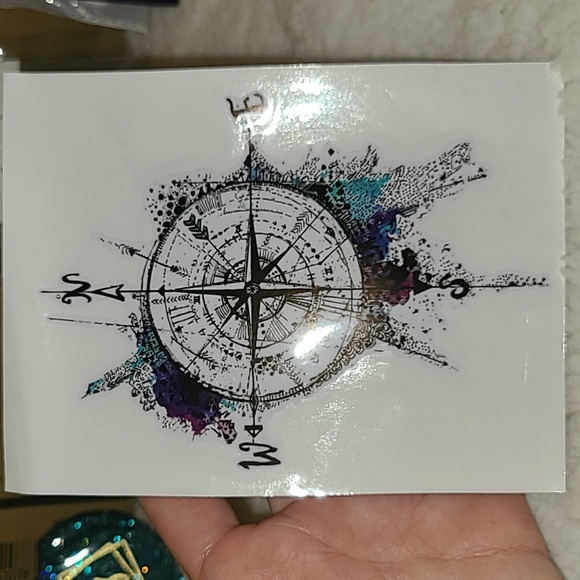 Compass Permanent Car Decal - Picture 1 of 5